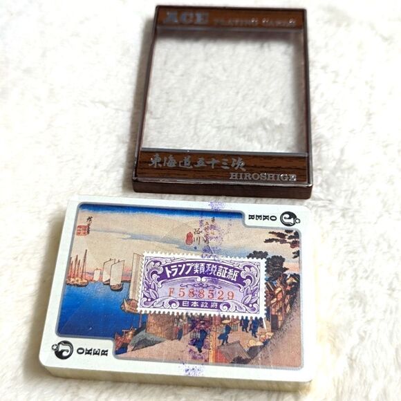 NIB Vintage Japanese Hiroshige Playing Cards - Original Packaging - Picture 3 of 7